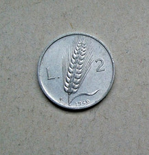 2 lire SPIGA ARATORE 1949