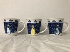 PARMALAT TAZZA MUG NATALIZIA PUPAZZO DI NEVE GADGET PUBBLICITARIO LOTTO 3 PEZZI