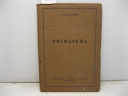 Barile angelo primasera - barile, angelo,