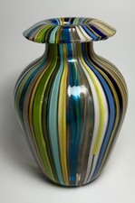 Vaso canna verticale righe - canna,