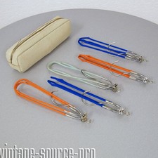 5 vecchi appendiabiti da viaggio pieghevoli pantaloni ferretto in tasca in te...