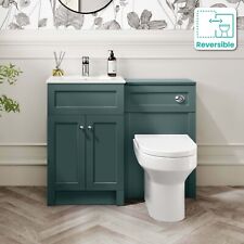 Vaschetta WC mobiletto mobiletto mobiletto 1000 mm tradizionale combinato quadrato verde opaco