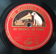 TITTA RUFFO - BARBIERE DI SIVIGLIA Largo al  - FAUST Dio possente- H.M.V. DB 405