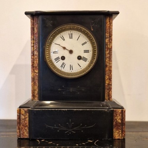 Orologio marmo con inserti - orologio, in