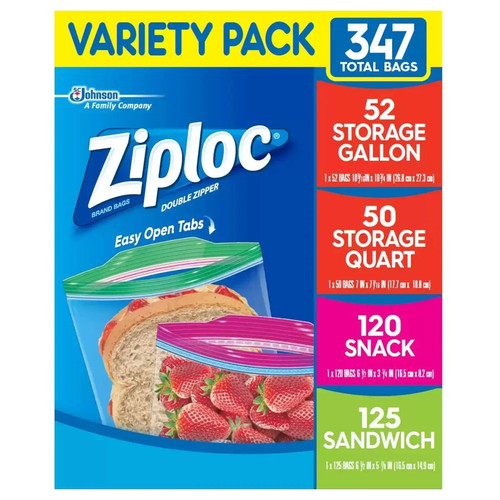 Ziploc doppia cerniera snack - doppia,