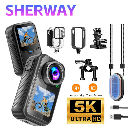 Action camera wifi 60fps - 5k, 4k