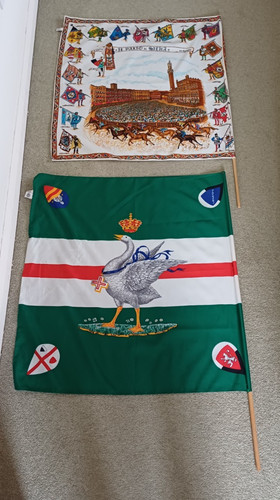 Two vintage palio siena - di,