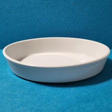 ⭐ Teglia Pirofila Ovale in Ceramica di Colore Bianco - Oggetto Vintage
