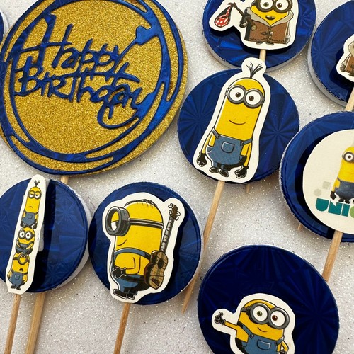 Cupcake topper minions party - topper,