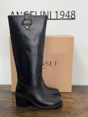 Twin set stivale - pelle, nero