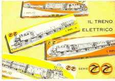 1960 ca COMO Ditta RIVAROSSI Il treno elettrico serie RR *Listino MODELLISMO