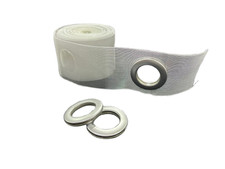 FETTUCCIA AL METRO BORCHIE FASCIA NASTRO PER TENDE TRASPARENTE  ANELLI SATINATI