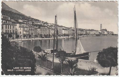 Cartolina salò lago di - cartolina, salò,