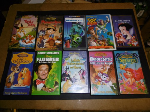 Lotto vhs disney bianca e - lotto, 10