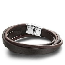 Bracciale uomo in Pelle Brand