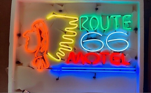 New route motel indian - motel, neon