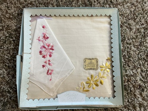 Vintage ladies handkerchiefs - ladies,
