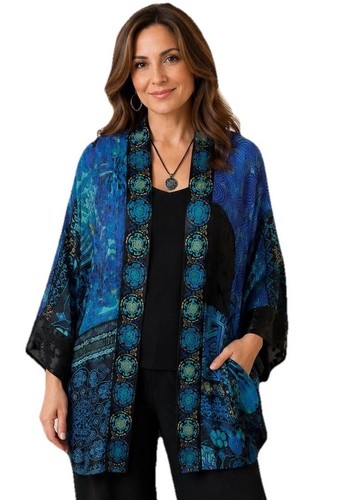 Giacca kimono chico blu nero - giacca, chico's