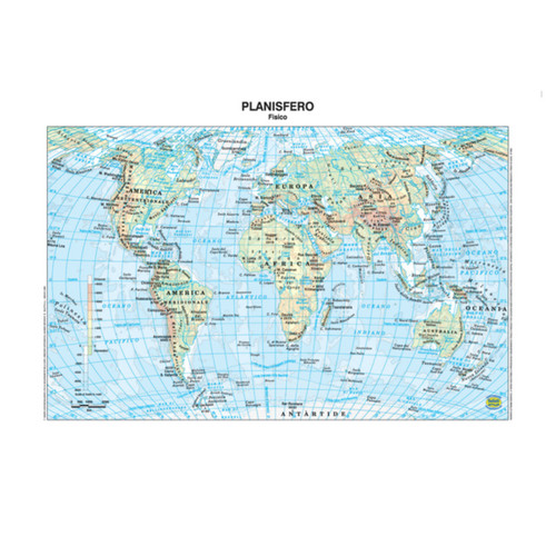 Carta geografica mondo - carta,