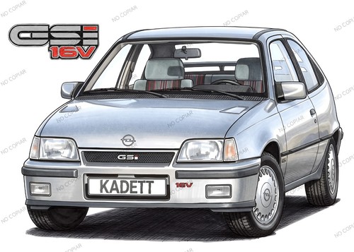 Opel kadett gsi - gsi, cuadro