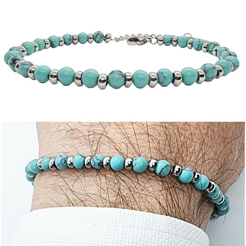 Bracciale uomo turchese - bracciale,