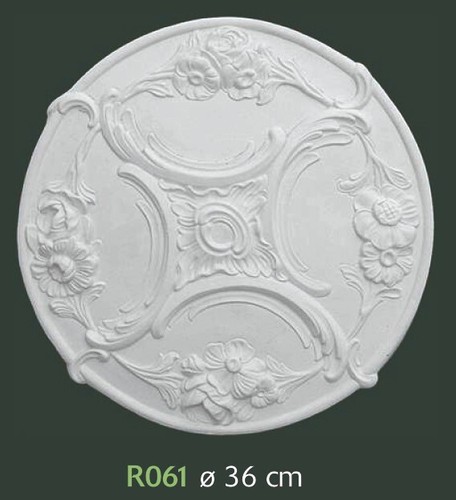 Rosone gesso bianco - rosone,
