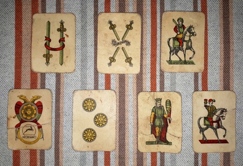 Lotto antiche carte gioco - carte, da