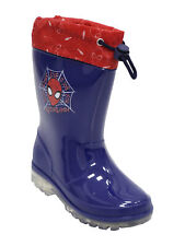 Marvel Spider-Man Stivali pioggia da bambino in gomma con luci