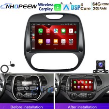 Autoradio 64 GB Android 15 GPS Navi Carplay SWC per Renault Captur MK1 2013-2019
