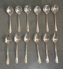 12 PC Vintage Ottone Placcati