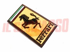 STEMMA FREGIO EMBLEMA SMALTATO COFANO ANTERIORE FERRARI ANNI 60 70 80 ORIGINALE