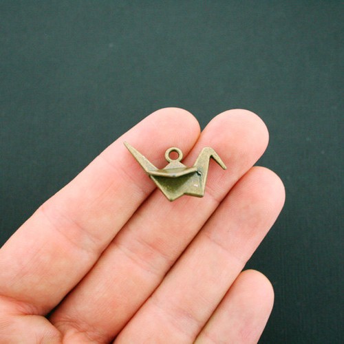 Ciondoli gru origami antico - 6,