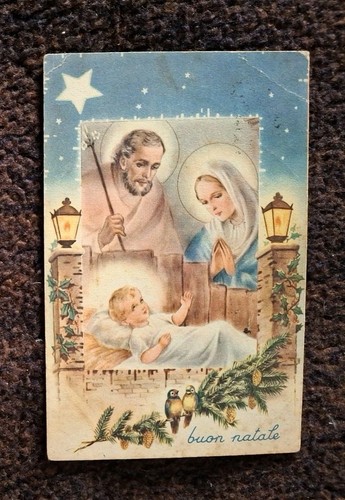 1956 buon natale cartolina - 1956,