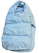SACCO TERMICO  PER NEONATI MORBIDO E CALDO PER PASSEGGINO COLORE CELESTE.