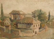 Dipinto ad olio paesaggio