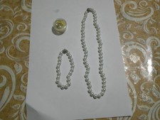 collana di perle e bracciale  e orecchini 8 mm