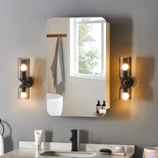 Armadio specchio bagno bianco
