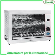 TOSTIERA TOSTAPANE Elettrica professionale Piastra 6 Pinze RGV TOASTER per TOAST