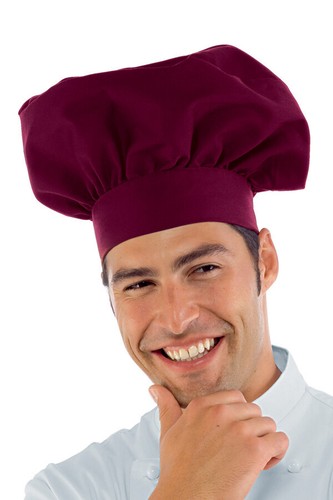 Cappello cuoco bordeaux - cappello,