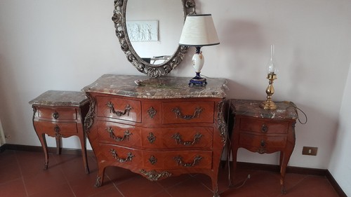 Cassettone con specchiera - con, e