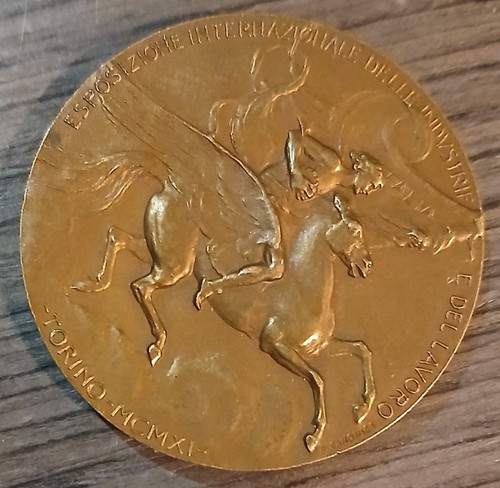 Medaglia bronzo pietro - medaglia,