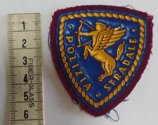 SCUDETTO PATCH POLIZIA STRADALE ALTEZZA 6 CM CVGIA