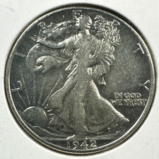 Mezzo dollaro 1942 50C Walking