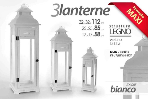 Set lanterne portacandela - 3,