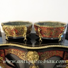 Coppia fioriere intarsio - in,