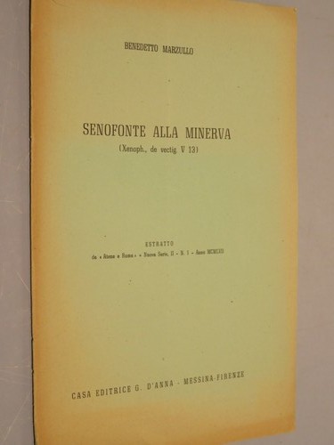 Senefonte alla minerva xenoph - senefonte,
