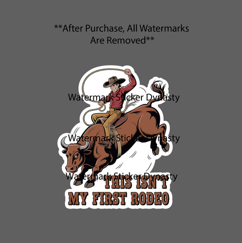 This isn first rodeo - isn't,