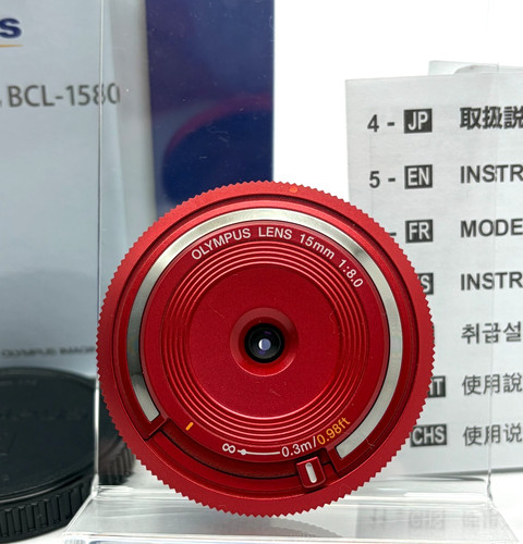 Olympus lens 15mm red - olympus,