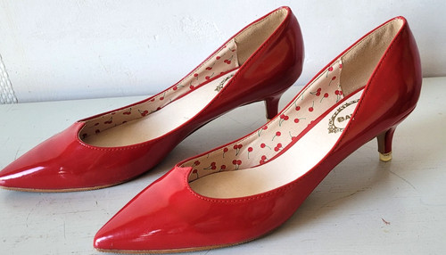 Escarpins rouges vernis - rouges,