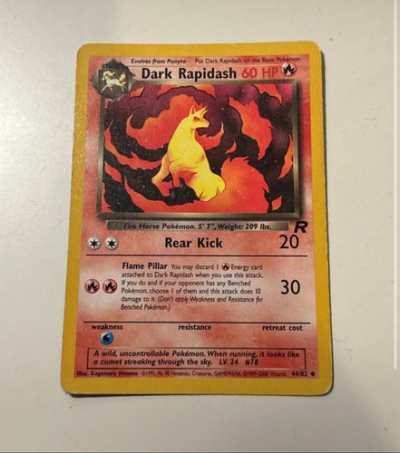 Pokemon card dark rapidash - pokemon,